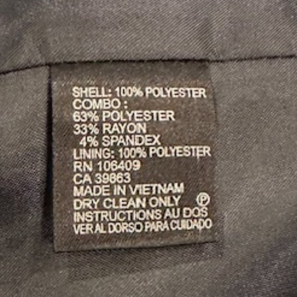 Tahari Arthur S Levine Black and White Houndstooth 2 Piece Skirt Set - Size 6 - Picture 11 of 11